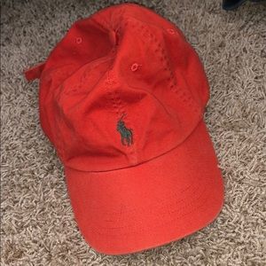 Orange Ralph Lauren hat